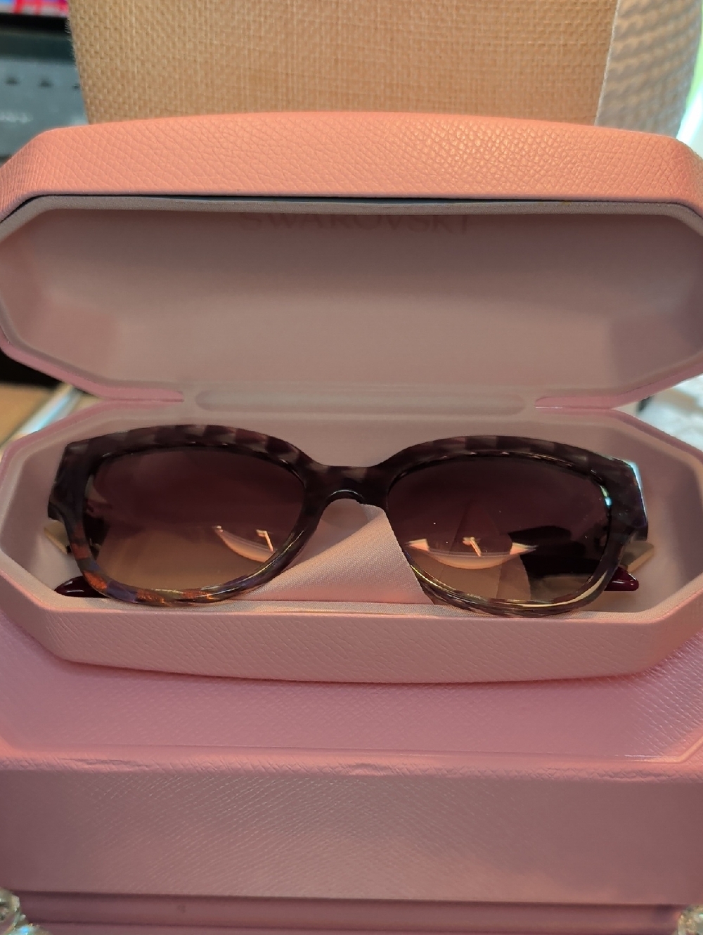 ATELIER SWAROVSKI Purple Sunglasses Limited Edition NWT - Picture 6 of 14